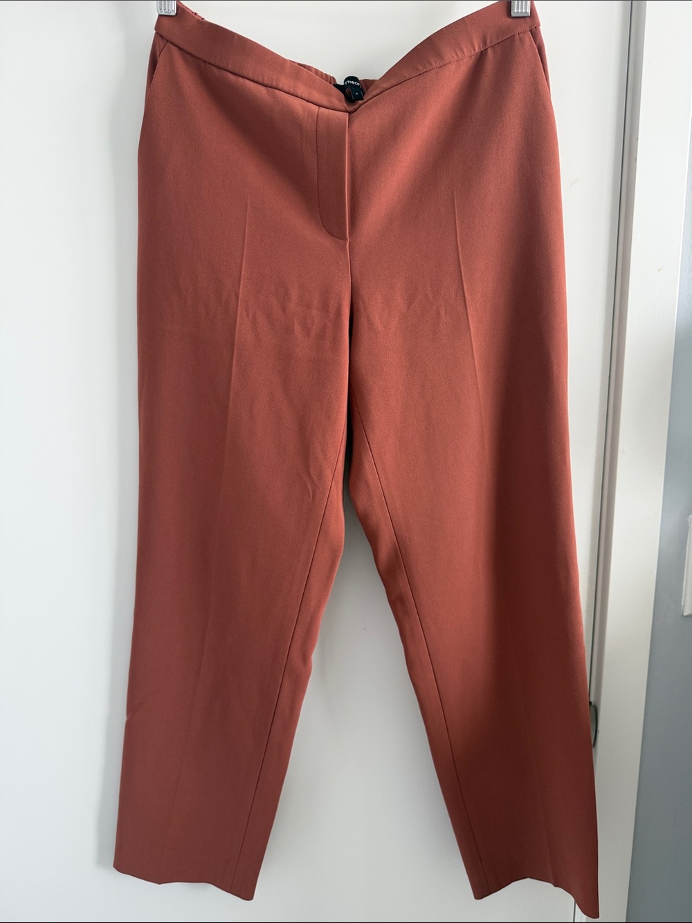 Theory Rust Straight-Leg Suit Pants/ Trousers
